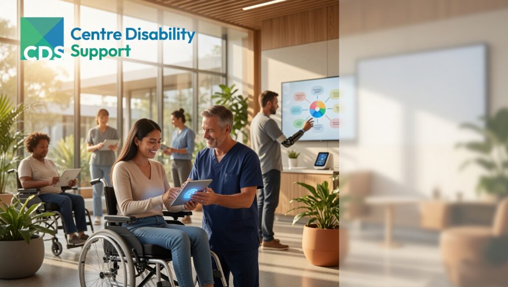 A forward-looking Australian disability support environment showcasing the future of NDIS services in 2026